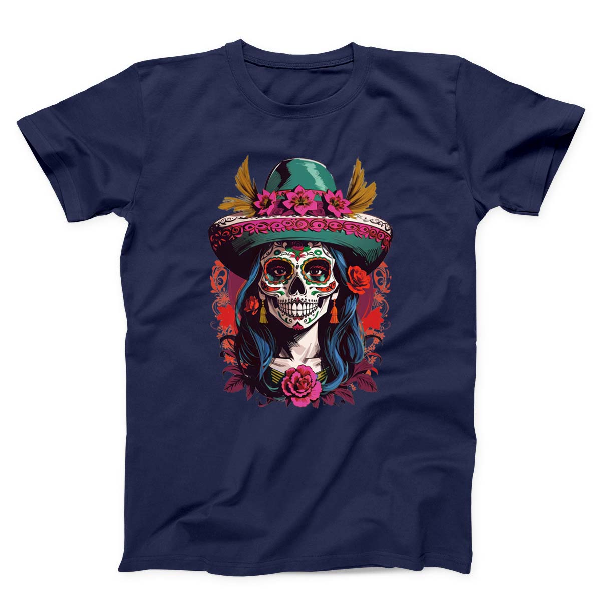 Catrina Portrait Skull Unisex T-shirt