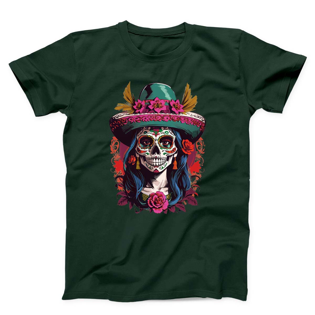 Catrina Portrait Skull Unisex T-shirt