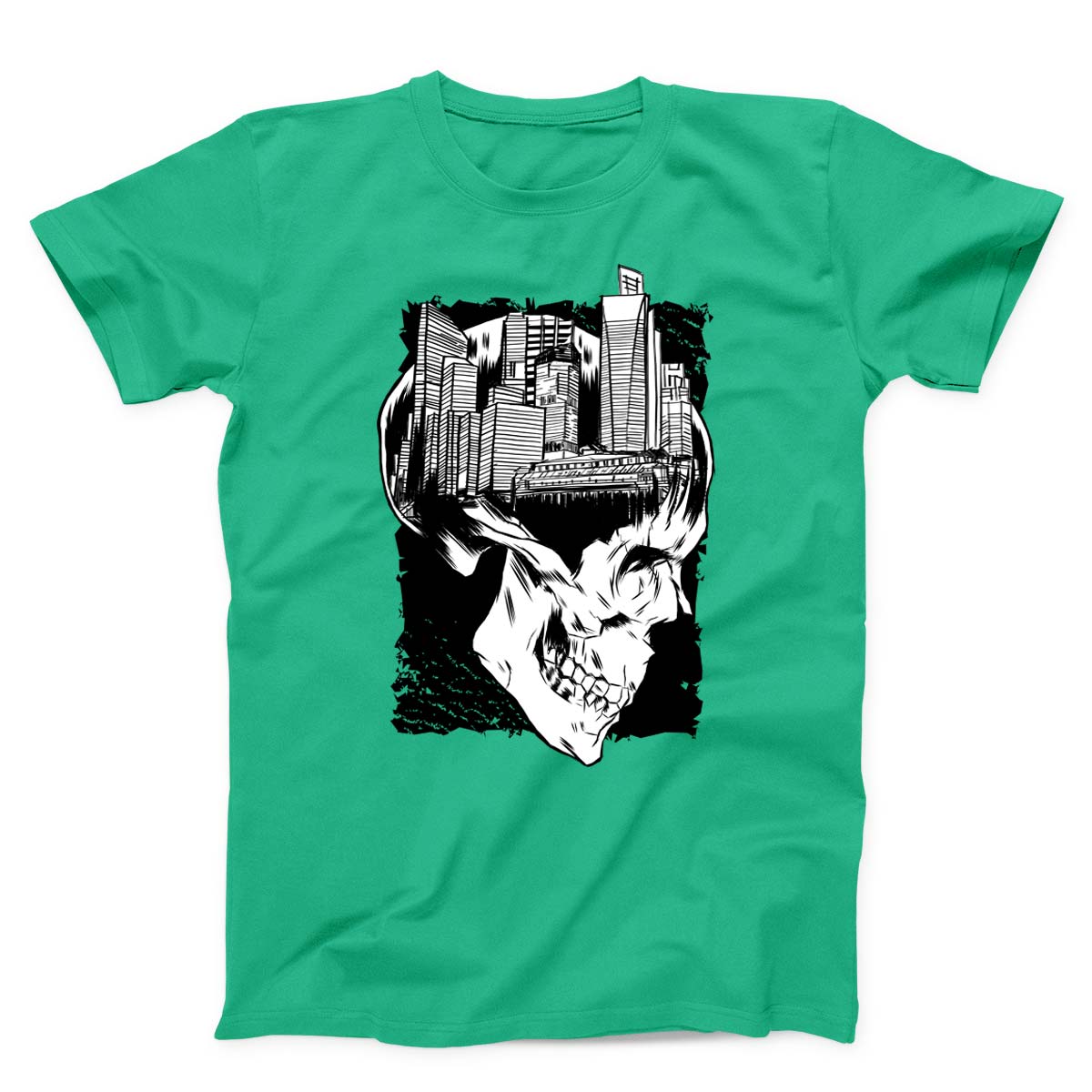 Urban Skull Cityscape Unisex T-Shirt