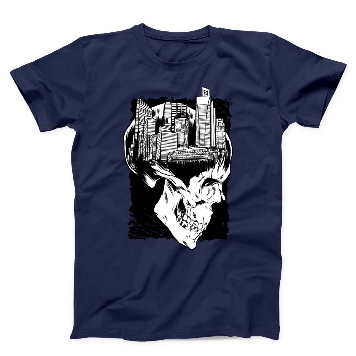 Urban Skull Cityscape Unisex T-Shirt