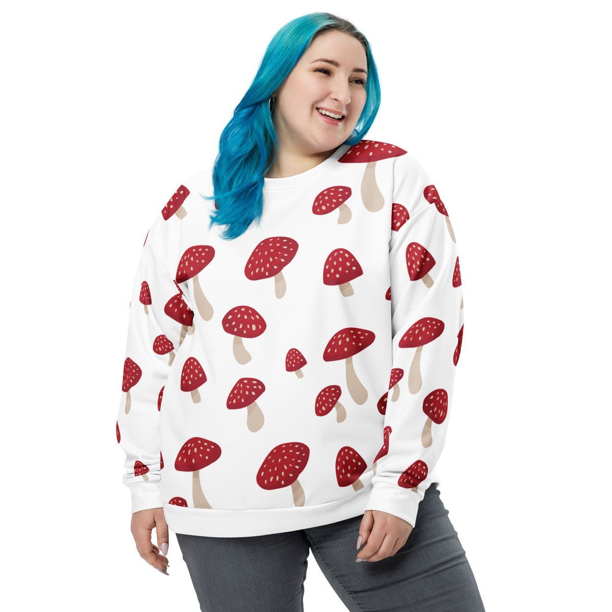 Red Mushrooms Unisex Sweatshirt