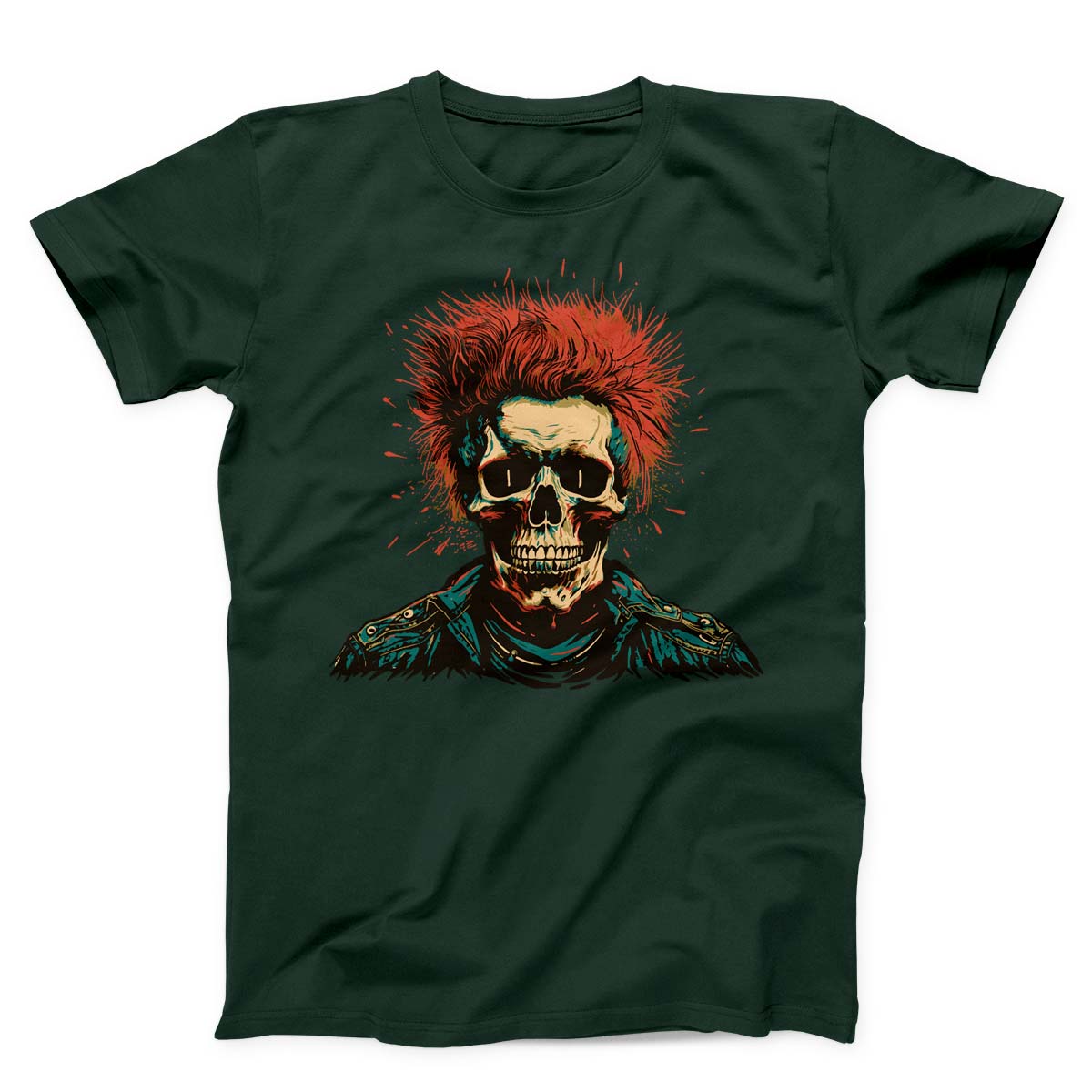 Redheaded Skeleton Punk Unisex t-shirt
