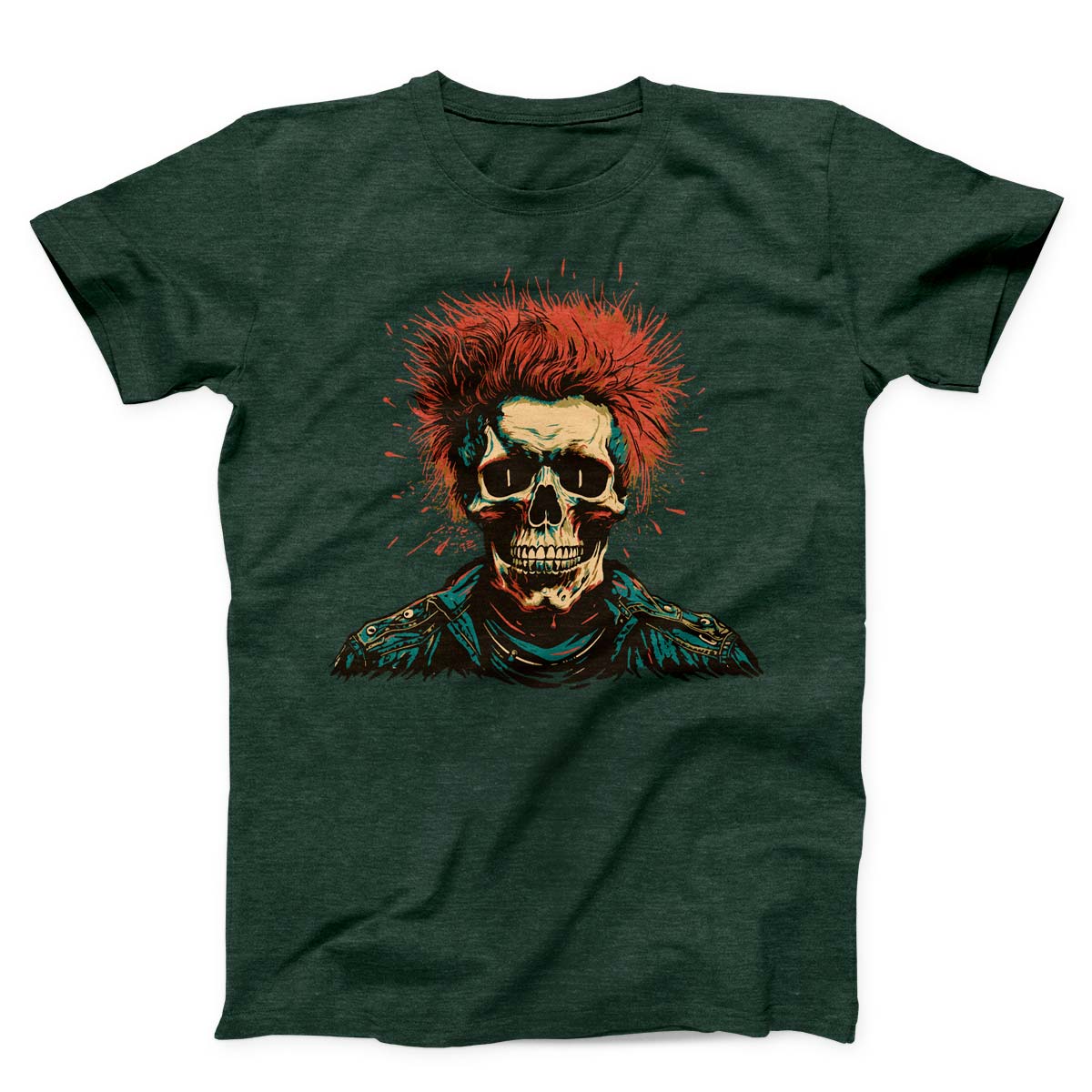 Redheaded Skeleton Punk Unisex t-shirt
