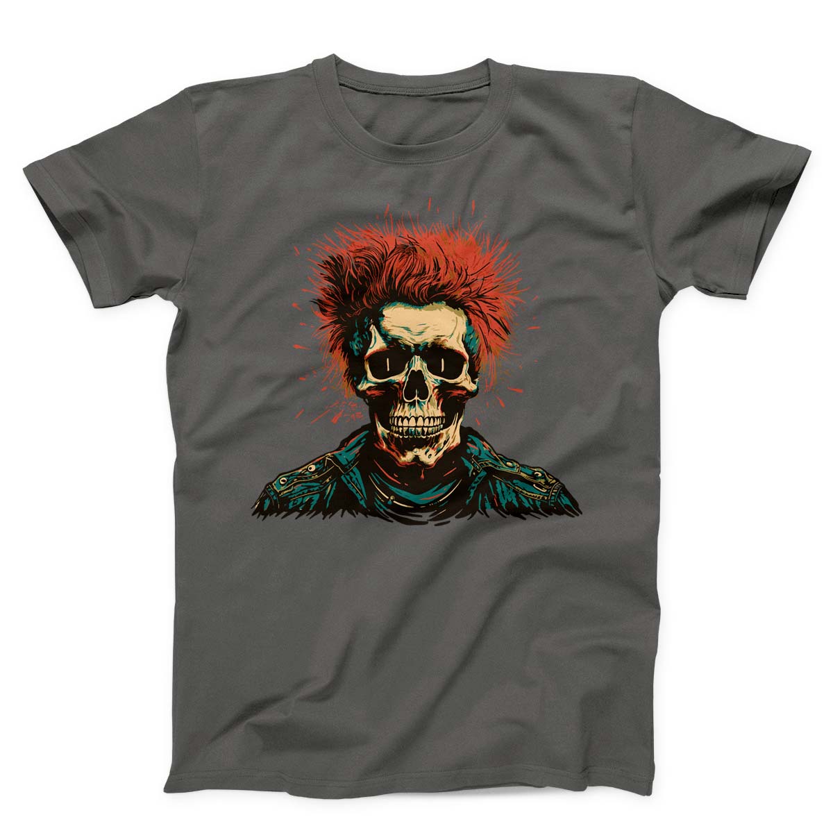Redheaded Skeleton Punk Unisex t-shirt