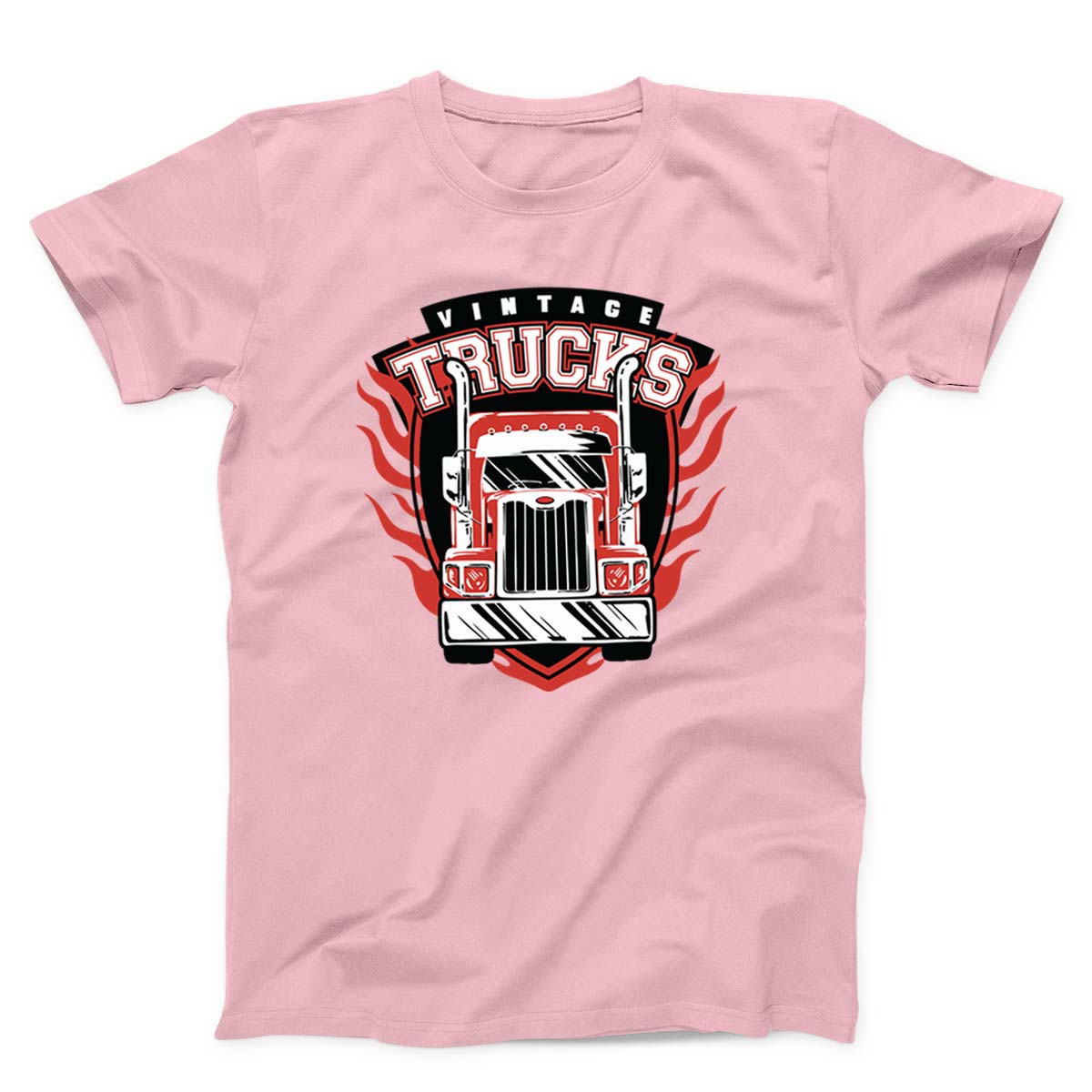 Vintage Red Truck Driving Forward Unisex T-shirt