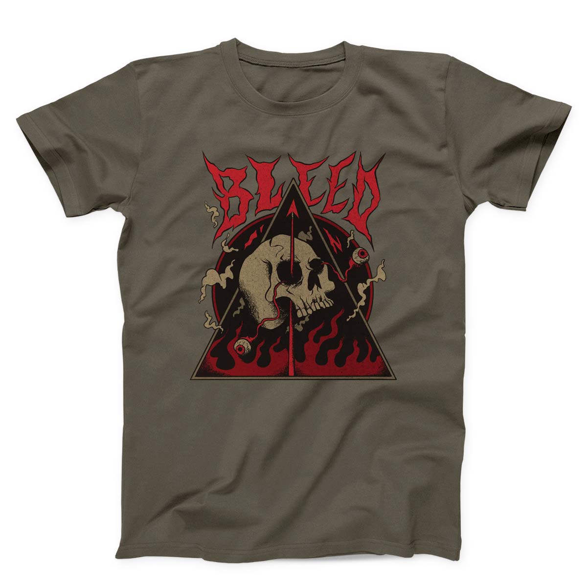 Skeleton In Hell Satanic Unisex T-Shirt