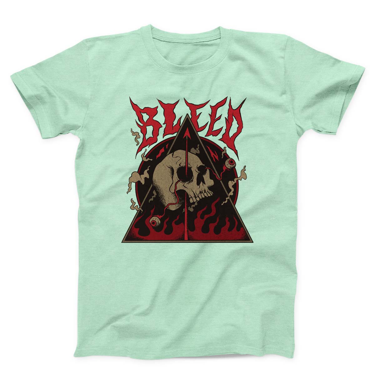 Skeleton In Hell Satanic Unisex T-Shirt