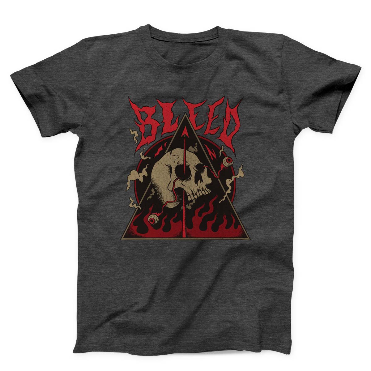 Skeleton In Hell Satanic Unisex T-Shirt