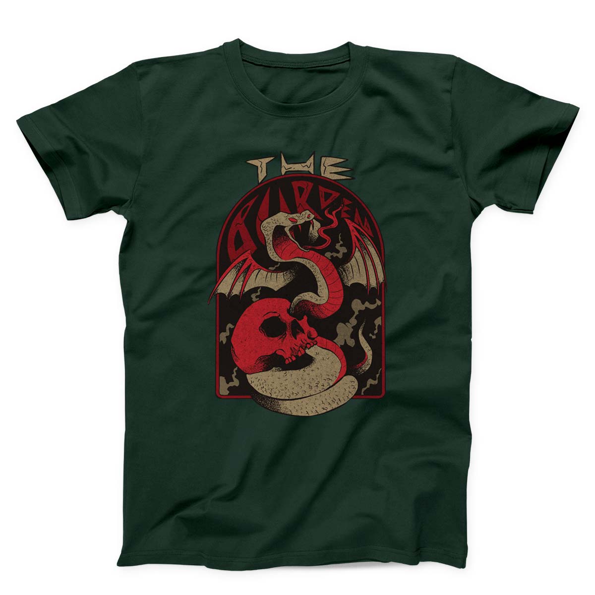 Snake And Skull Hell Creature Unisex T-Shirt