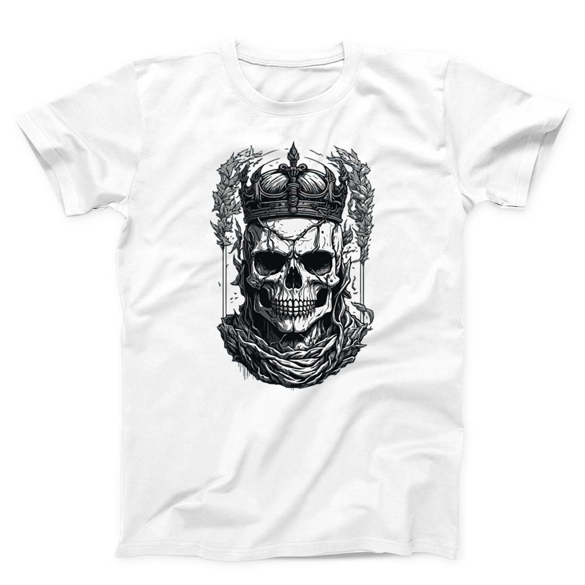Intricate Crowned Skull Unisex T-shirt