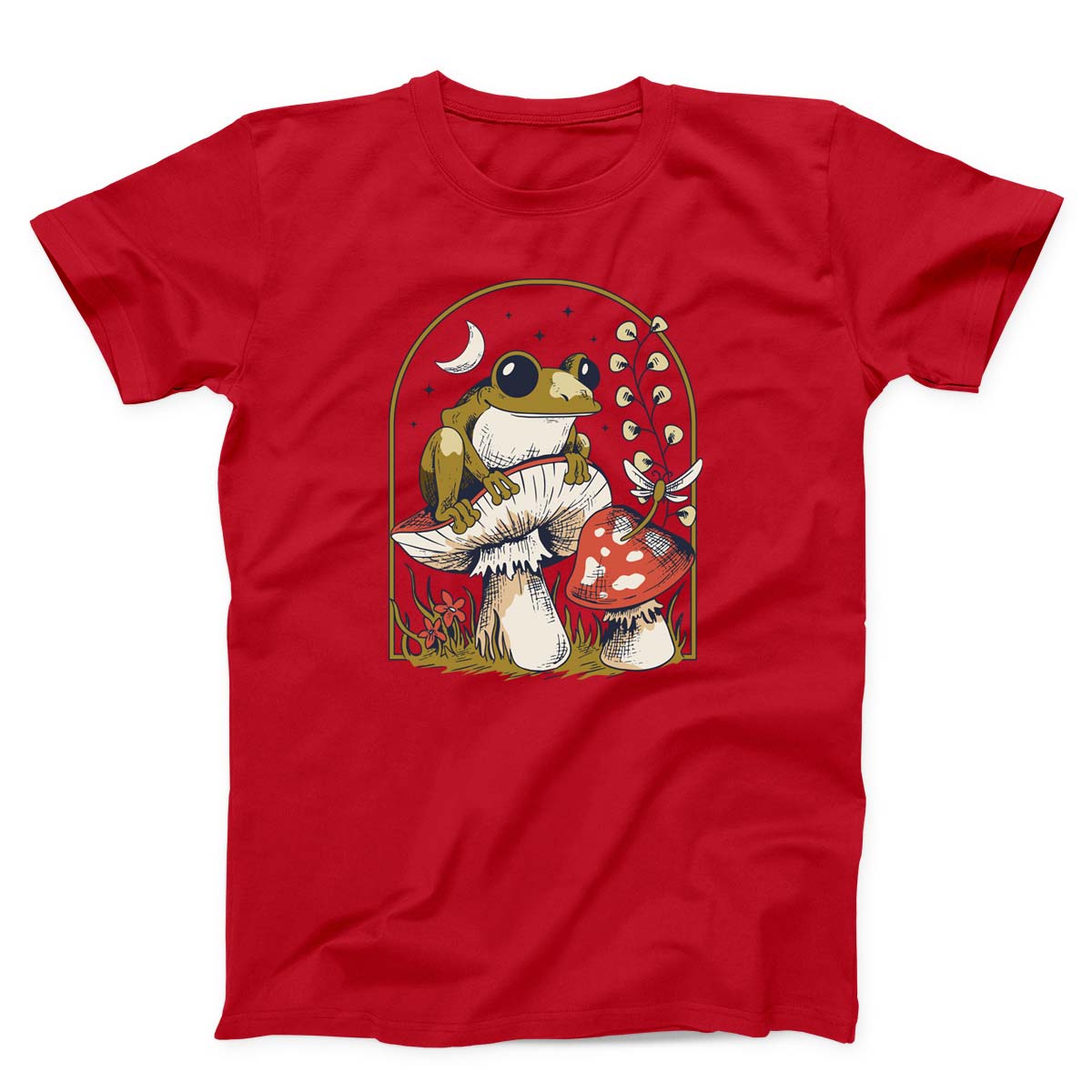 Frog On Muhsroom Unisex T-shirt