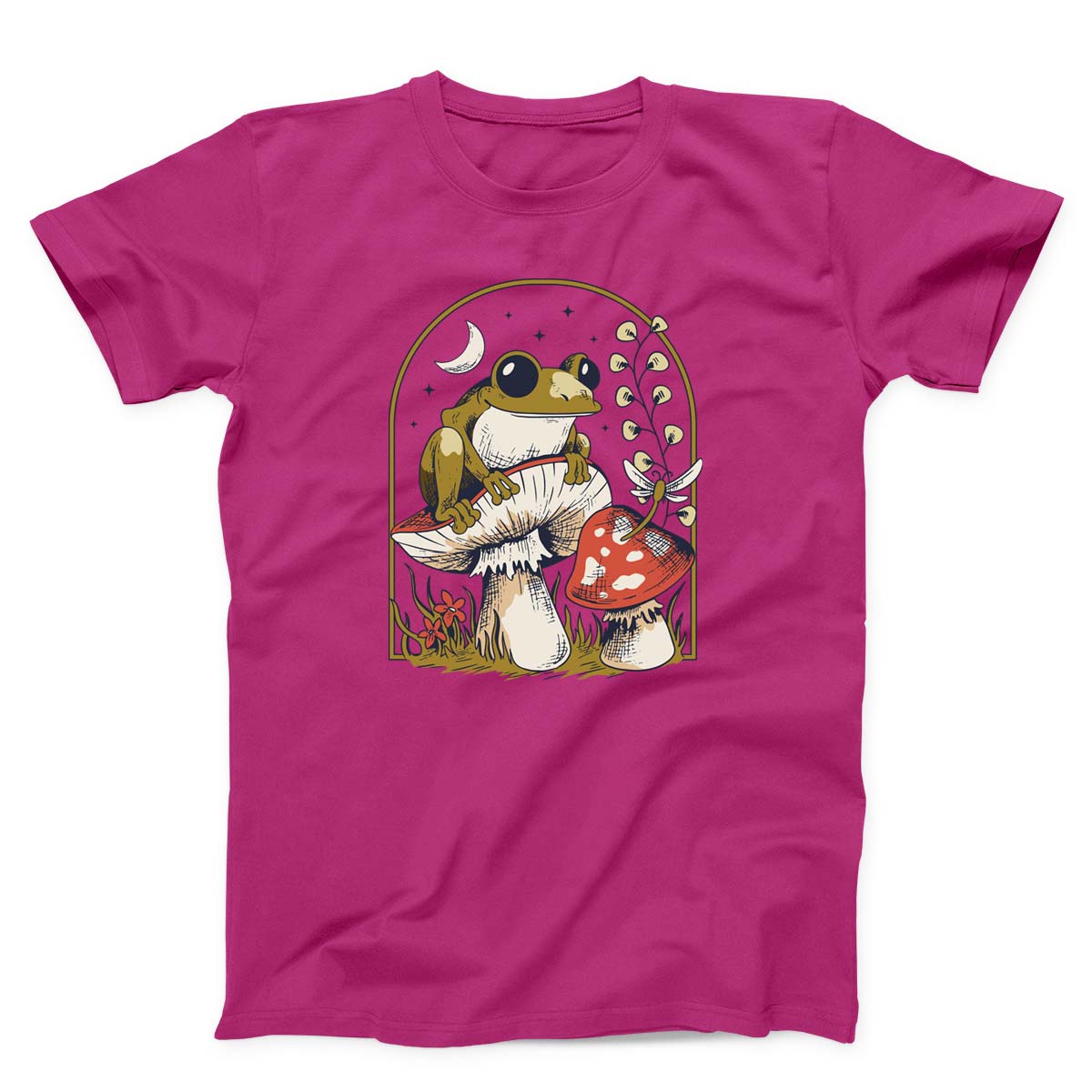 Frog On Muhsroom Unisex T-shirt