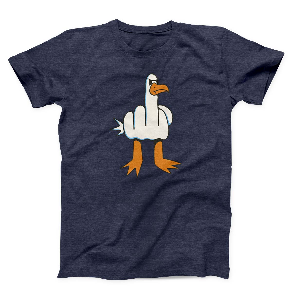 Seagull With Middle Finger Body Unisex T-shirt