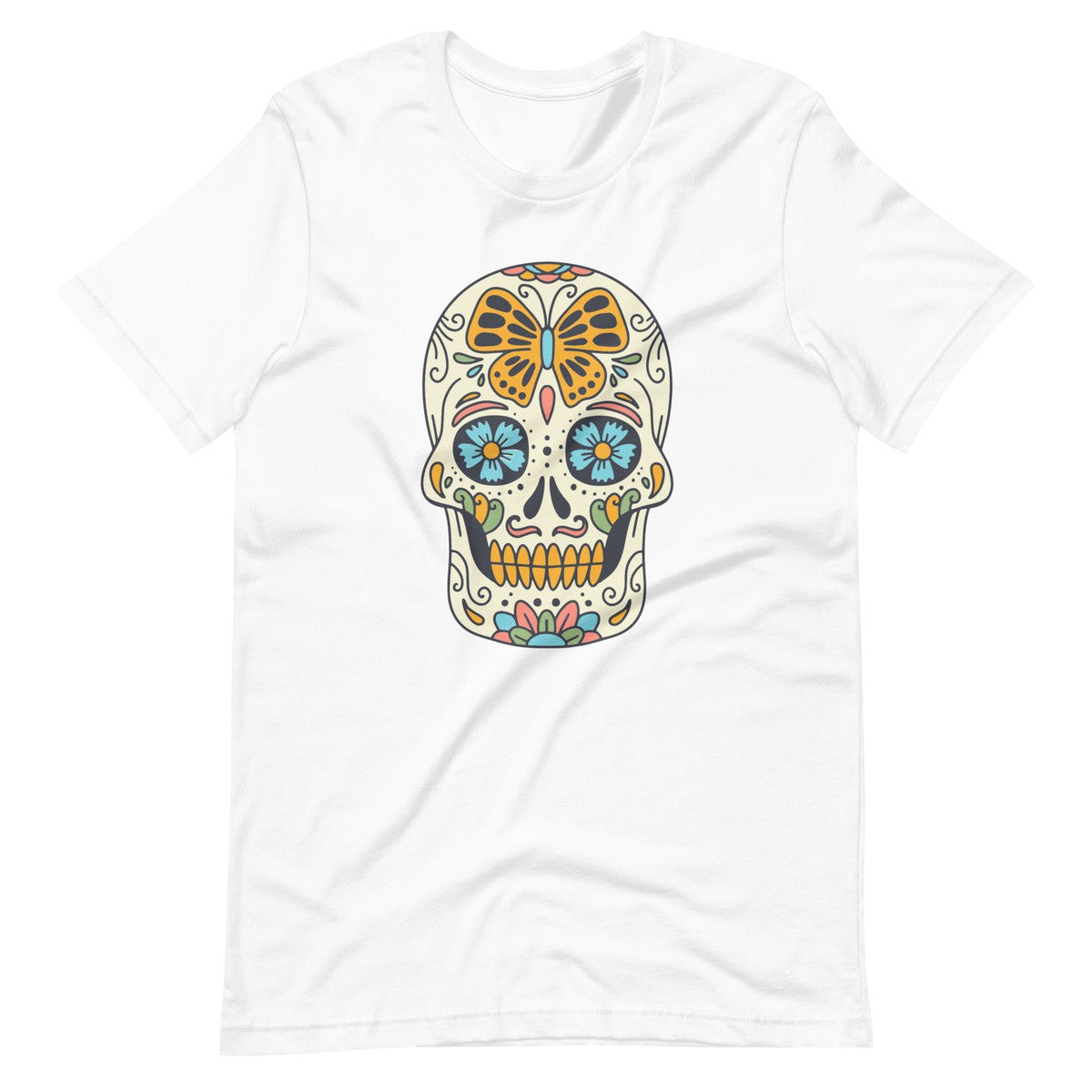 Sugar Skull Butterfly Unisex T-Shirt