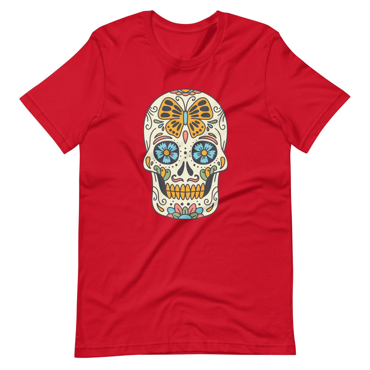 Sugar Skull Butterfly Unisex T-Shirt