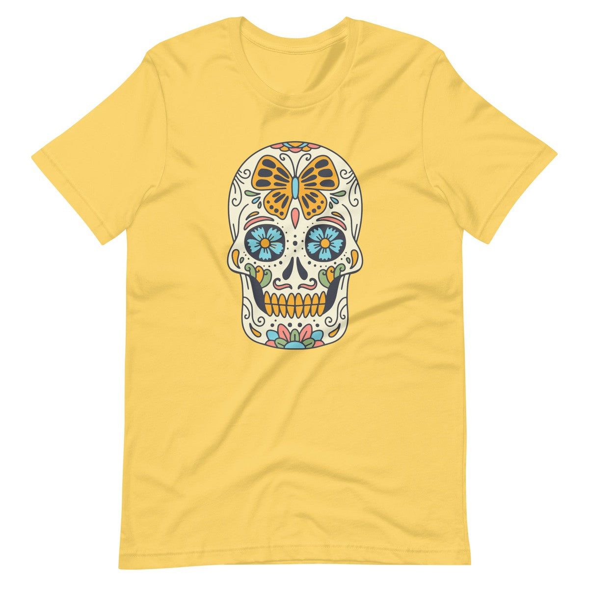 Sugar Skull Butterfly Unisex T-Shirt