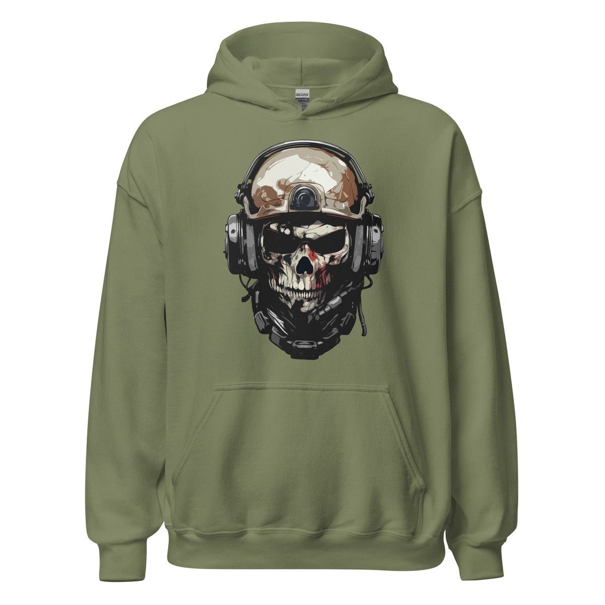 Skull Soldier Military Helmet Unisex Hoodie