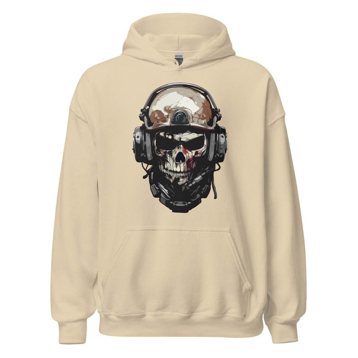 Skull Soldier Military Helmet Unisex Hoodie