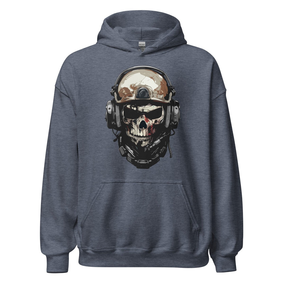 Skull Soldier Military Helmet Unisex Hoodie