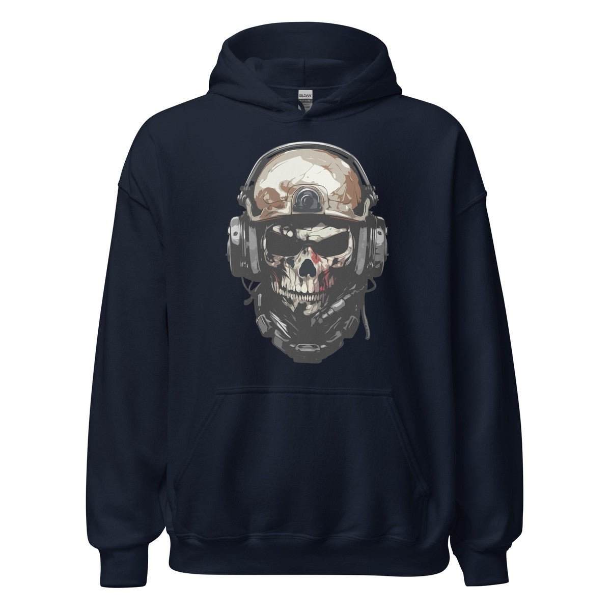 Skull Soldier Military Helmet Unisex Hoodie