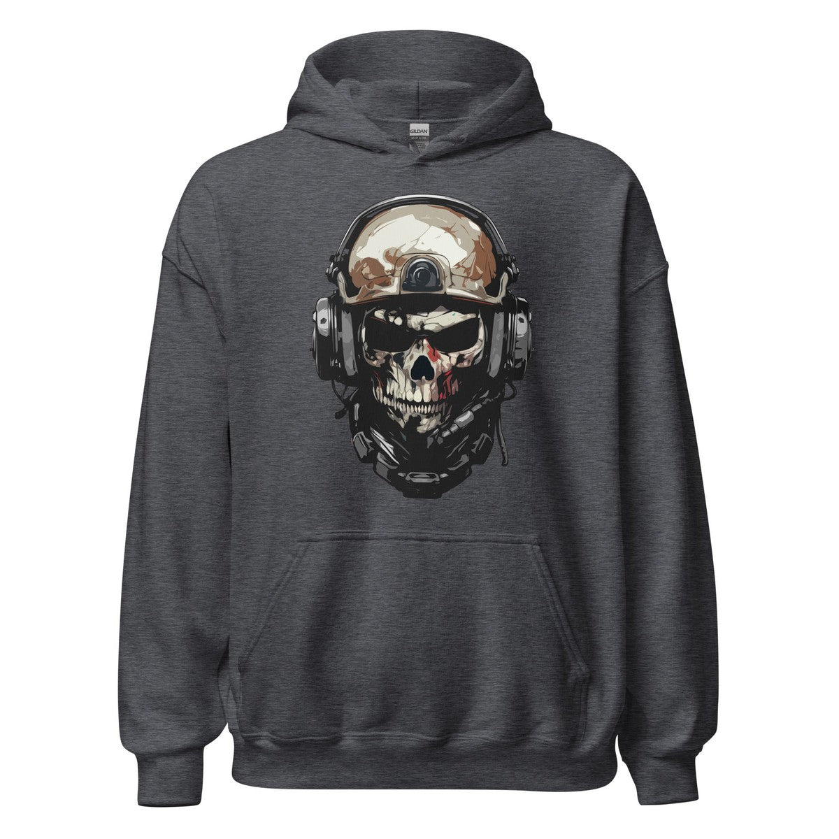 Skull Soldier Military Helmet Unisex Hoodie