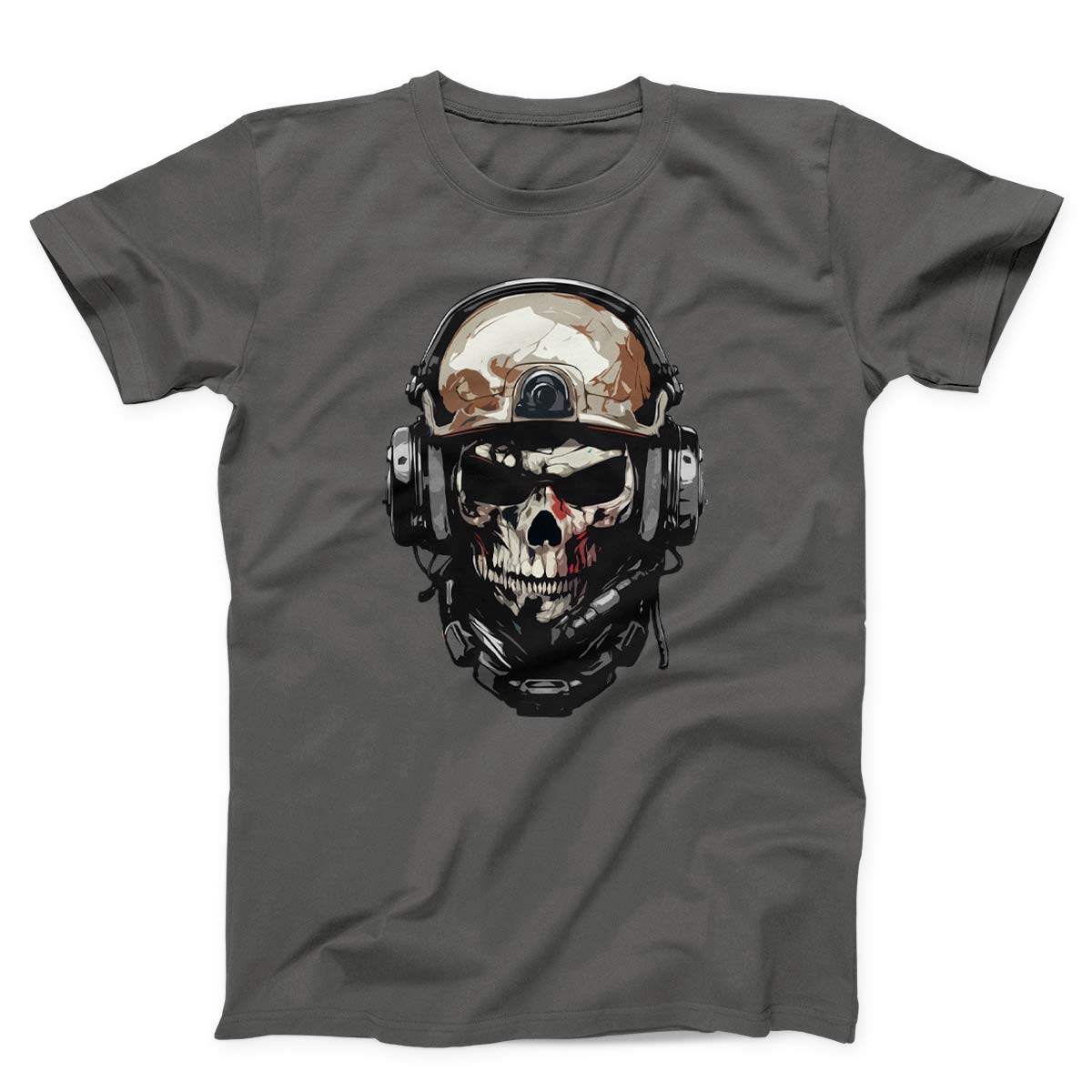 Skull Soldier Military Helmet Unisex T-shirt