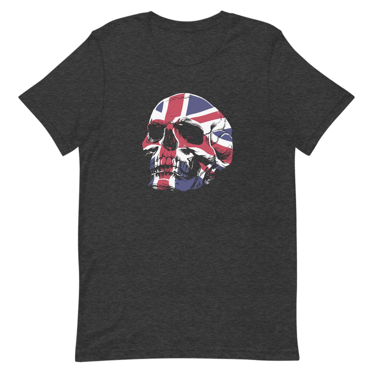 Skull With Britain Flag Unisex T-shirt