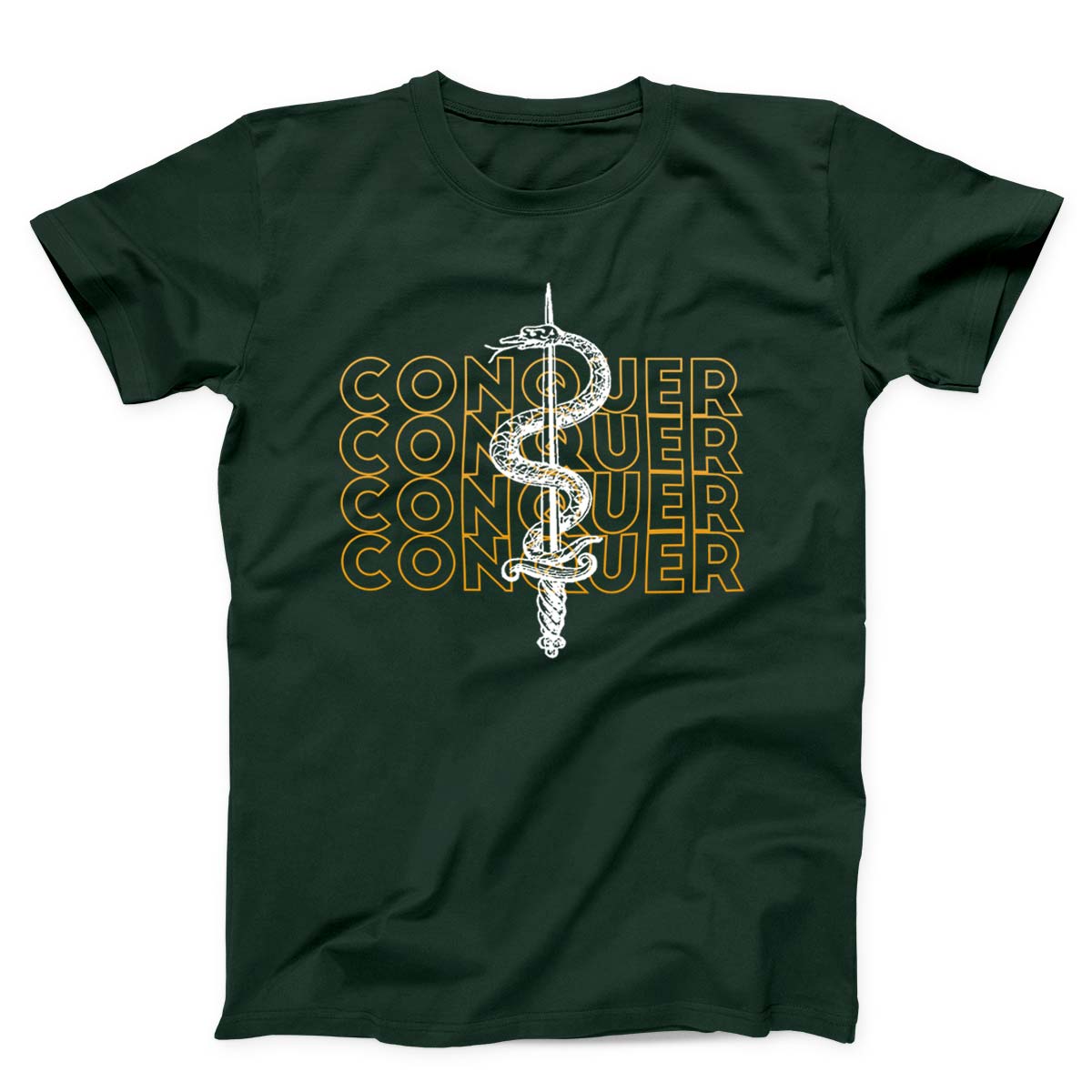 Snake And Sword Conquer Unisex T-Shirt