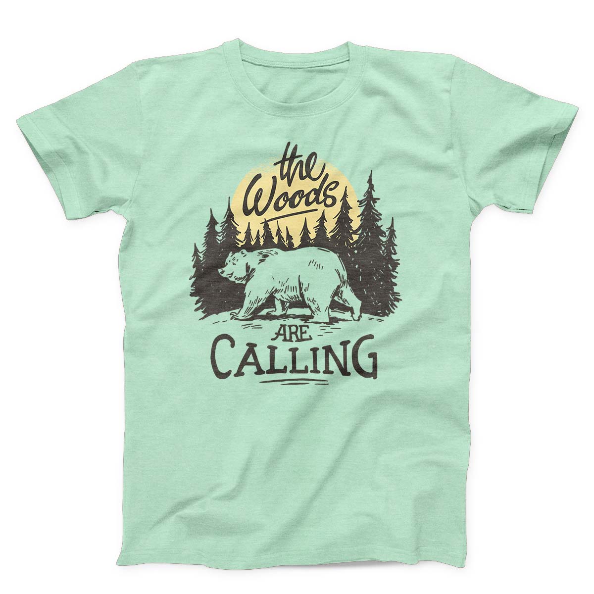 The Woods Are Calling Bear Forest Unisex T-shirt