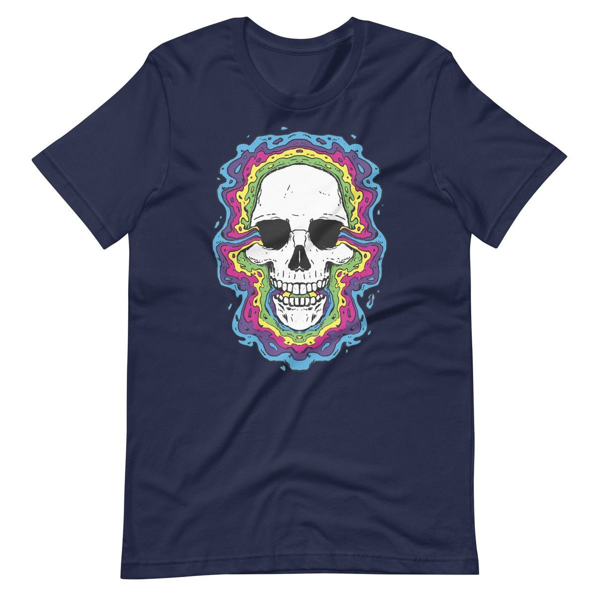 Trippy Psychedelic Skull Unisex T-shirt