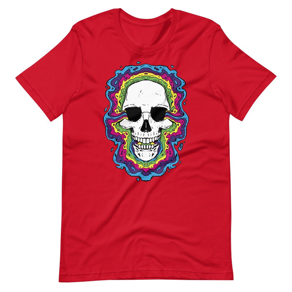 Trippy Psychedelic Skull Unisex T-shirt