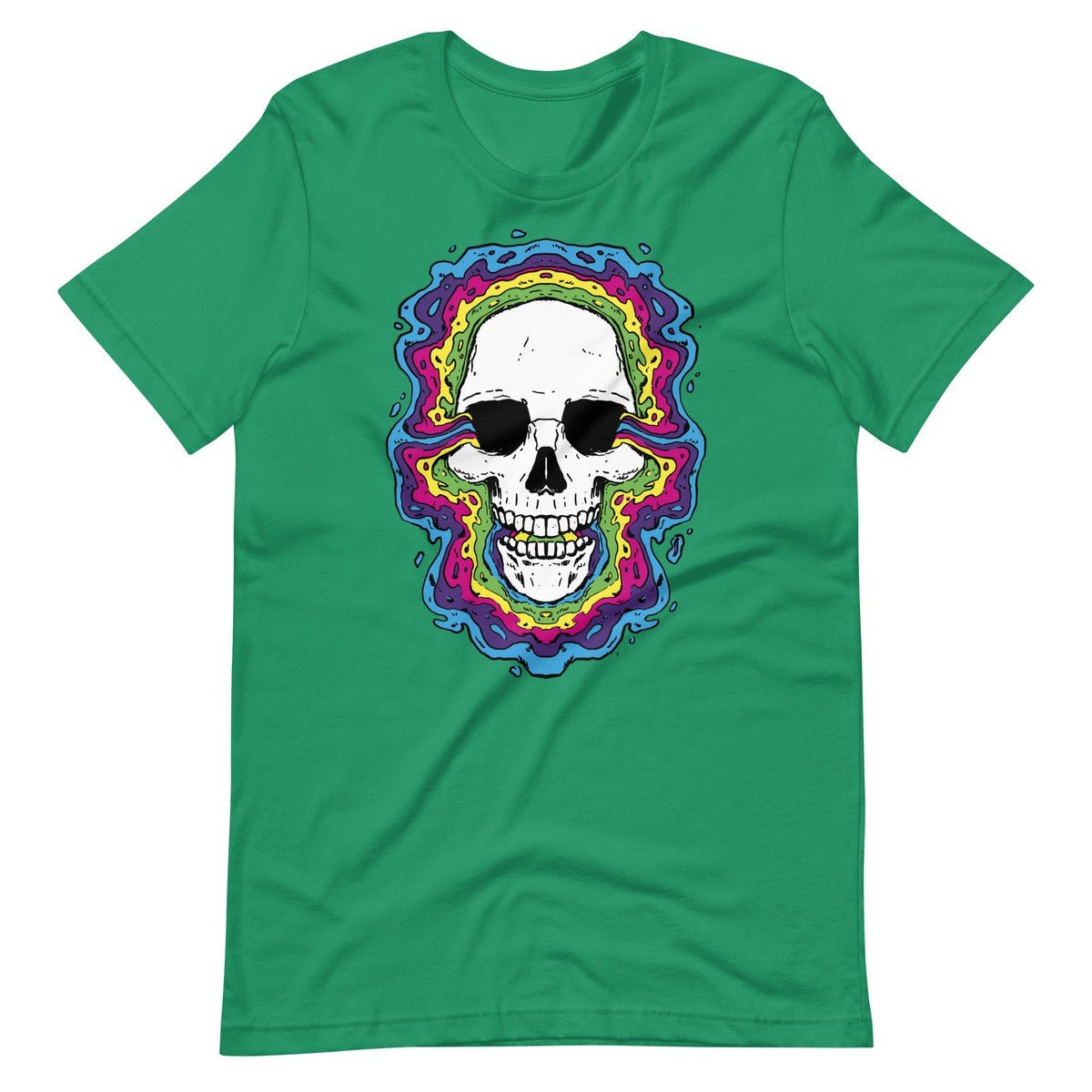 Trippy Psychedelic Skull Unisex T-shirt