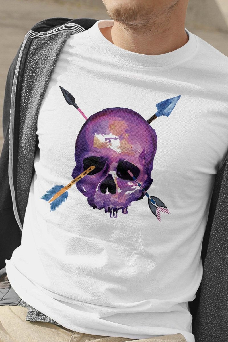 Crossed Arrows Skull Unisex T-shirt