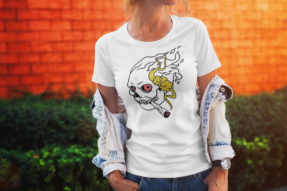 Skull Smoking Unisex T-shirt